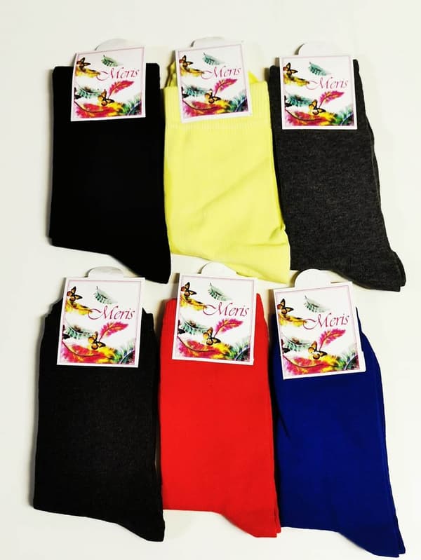 6 Par Dam Strumpor-Socks Storlek 35-38