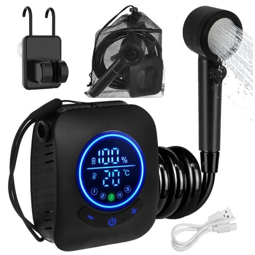 Portabel Campingdusch 8000 mAh – USB