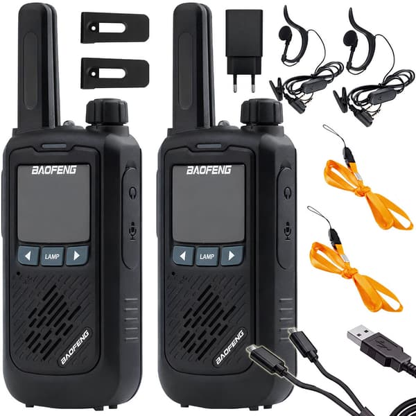 BAOFENG BF-T17 Walkie-Talkie 2-pack – LED & Headset