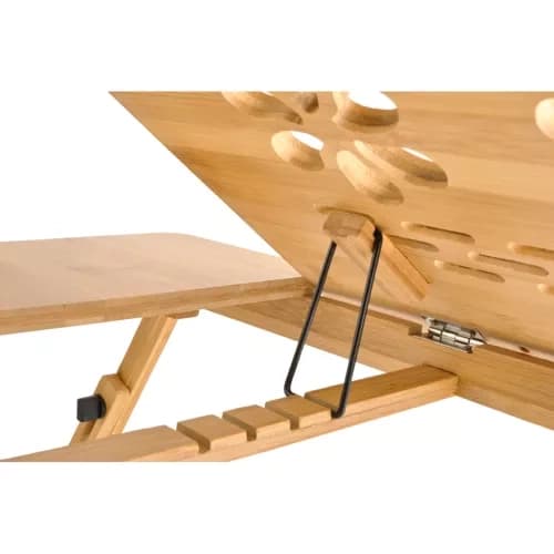 Laptopbord bambu – justerbart sängbord för laptop 17”