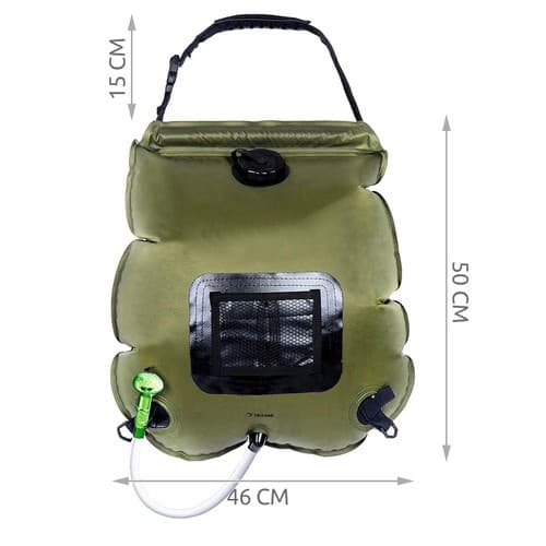 Soldusch 20L med termometer för camping och trädgård