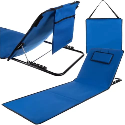 Strandmatta med Ryggstöd & Kudde – Vikbar