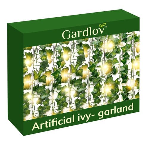 Kunstig vedbend + LED Gardlov 24538