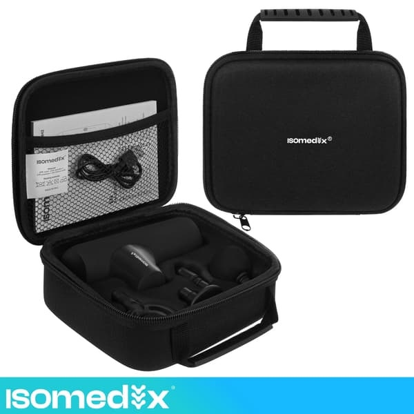 Mini massagepistol – 5 tilstande, 4 dyser, USB-C