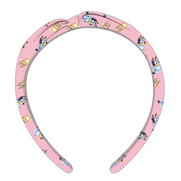Blå rosa pannband