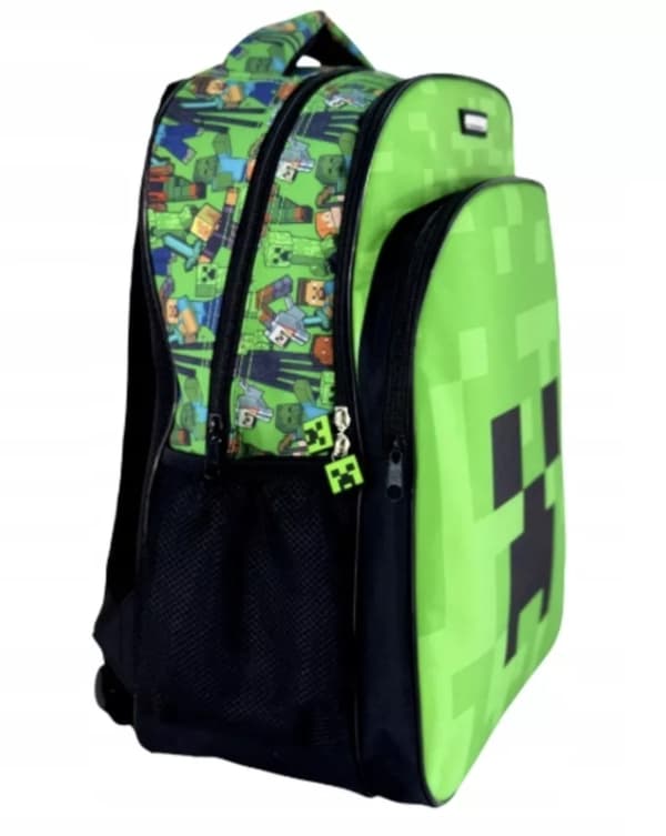 Minecraft Skoletaske 40 cm – Grøn