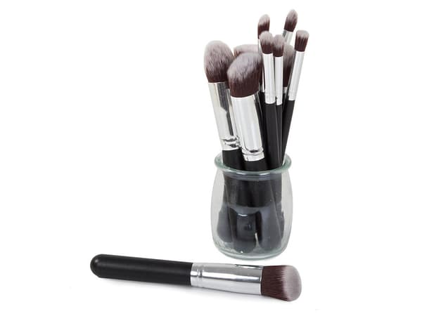 Makeupbørstesæt - Et sæt professionelle makeupbørster, 10 stk.