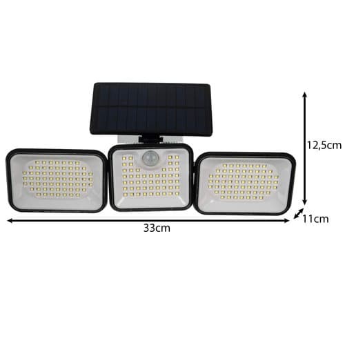 Solcellelampe 180 LED
