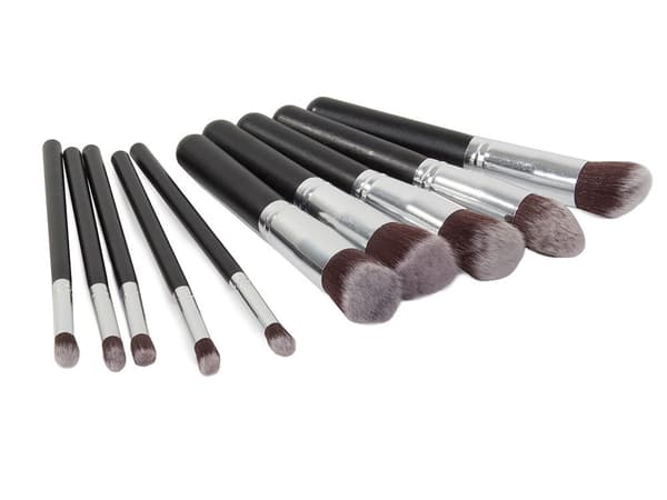 Makeupbørstesæt - Et sæt professionelle makeupbørster, 10 stk.