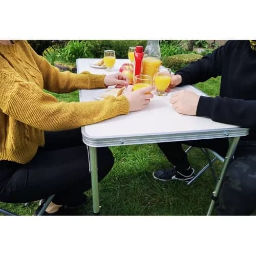 Campingbord med 4 stolar – hopfällbart picknickset