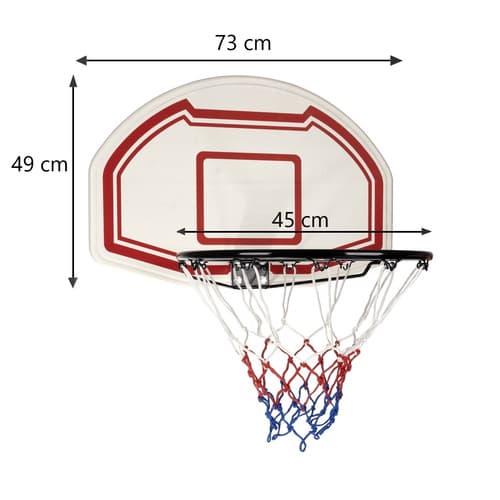 Basketkorg för dörr – basketset med backboard 45 cm