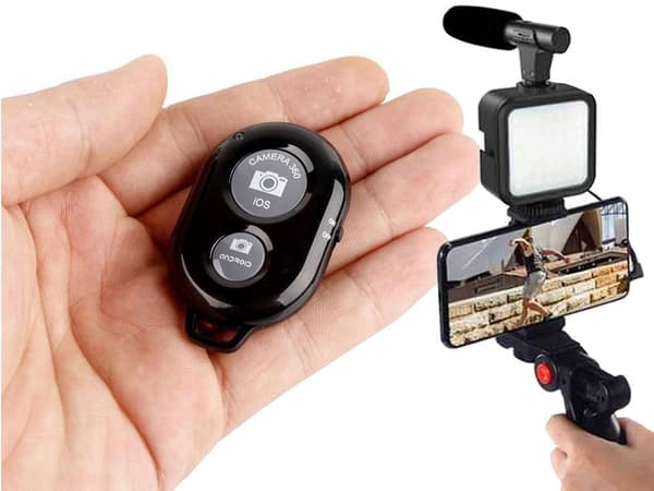 Smartphone Vlogging Kit med Stativ & Mikrofon
