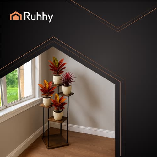 Blomsterstander i loftstil – 5 niveauer | Elegant og pladsbesparende