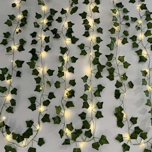 Kunstig vedbend + LED Gardlov 24538