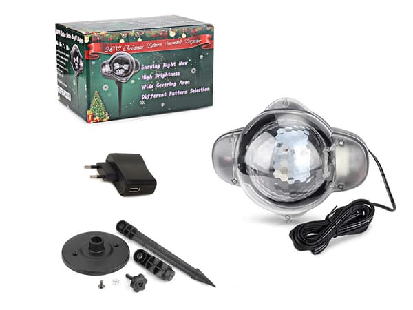 Jule LED diskokugle RGB projektor