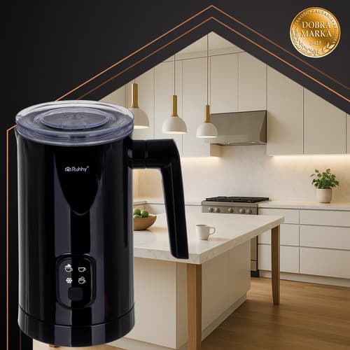 Mælkeskummer sort 400W Ruhhy 26180
