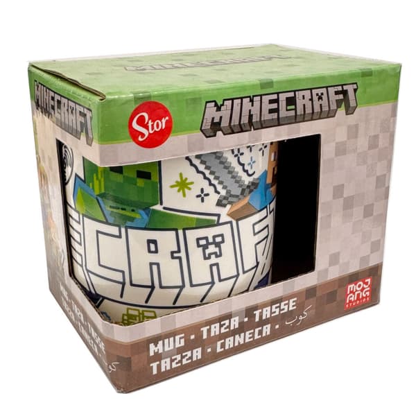 Mugg för barn Minecraft Explore More porslinsmugg 235 ml (8 oz) i presentask