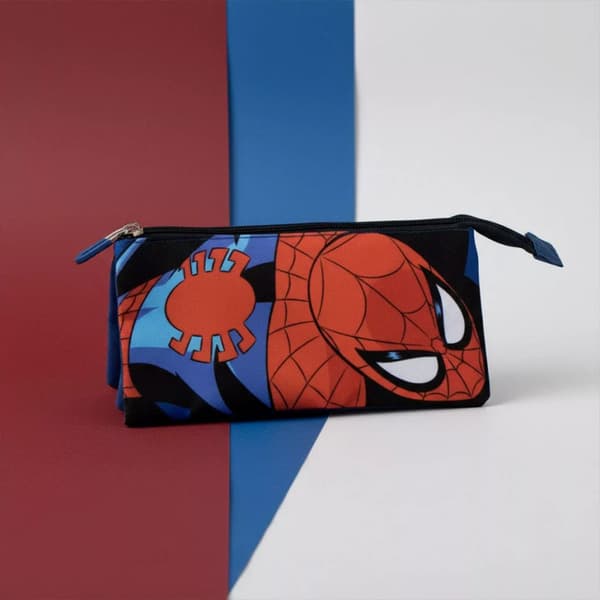 Superman Attack Spiderman penalhus med 3 rum 23 cm - sort