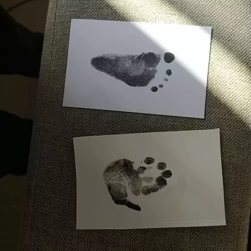 Babyhand-/fotavtryck