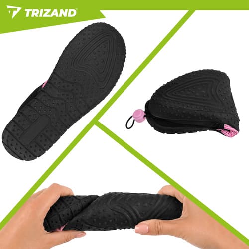 Vandsko sorte pink | Skridsikre badesko 5 mm