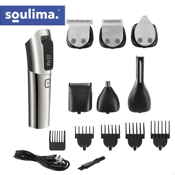 Soulima 8-i-1 Trimmer – Hårklipper & Skægtrimmer USB-C IPX6