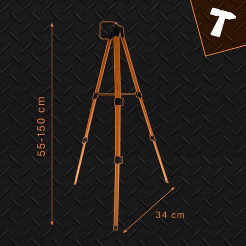 Stativ til krydslaser 150 cm – BIGSTREN 5/8”