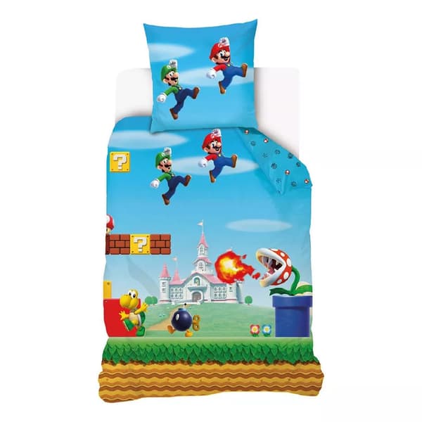 Super Mario Level bäddset 140x200cm, 70x90 cm