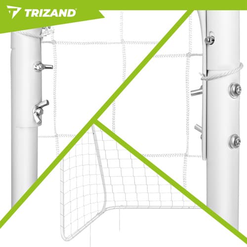Fodboldmål 213x150 cm – Metalmål med net