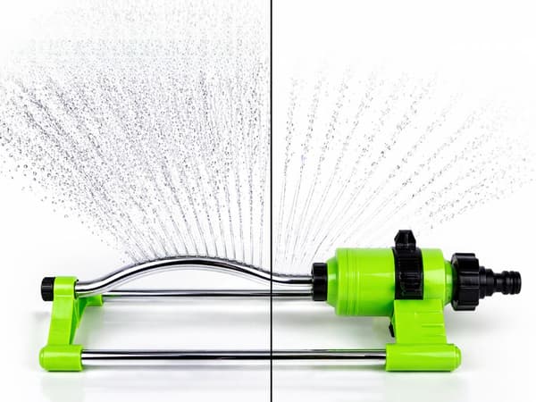 Oscillerende vandsprinkler – 15 dyser, justerbart område