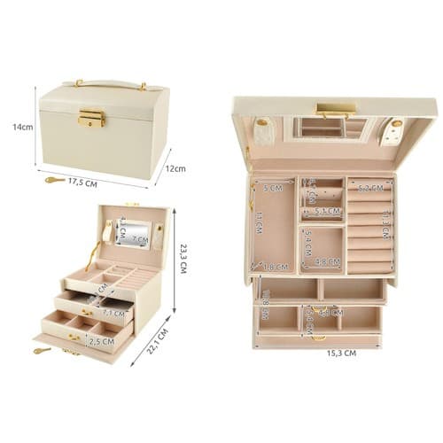 Suuri monikerroksinen korurasia - Beige