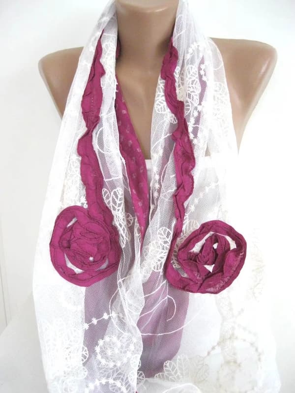 Elegant Sjal - tulle