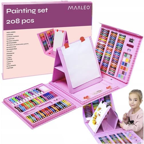 Malesæt 208 dele i etui