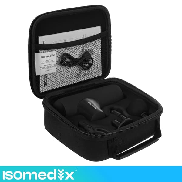 Mini massagepistol – 5 tilstande, 4 dyser, USB-C