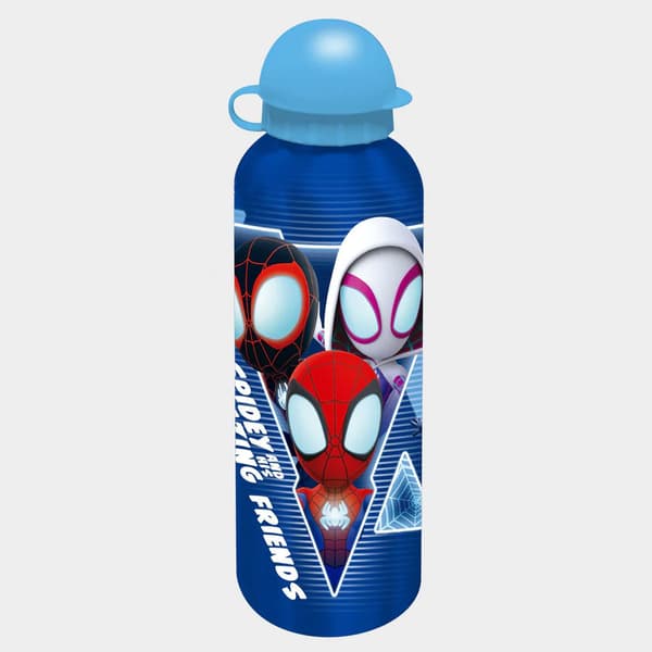 smörgåslåda + aluminiumflaska  set Spiderman Blue Web