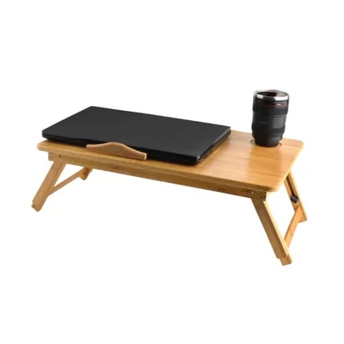 Bambus laptopbord – justerbart natbord til 17” bærbar computer