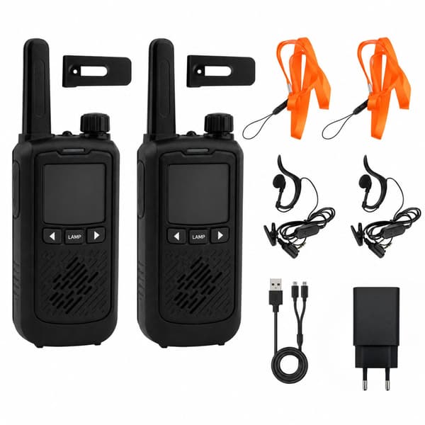 BAOFENG BF-T17 Walkie-Talkie 2-pack – LED & Headset