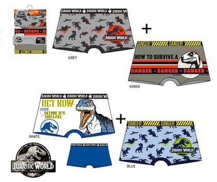 Jurassic World barnboxershorts 4-pack