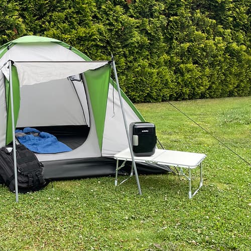 Sammenklappeligt campingbord - kuffert