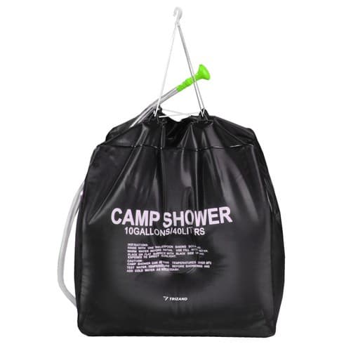 Solbruser 40L til camping og have – solopvarmet bruser