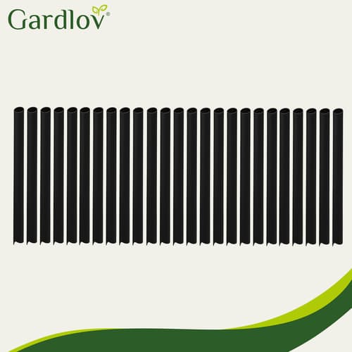 Svart Stängseltejp 450 g/m² + 25 Clips – Insynsskydd