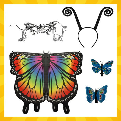 Fjärilsdräkt 3 dela - Butterfly