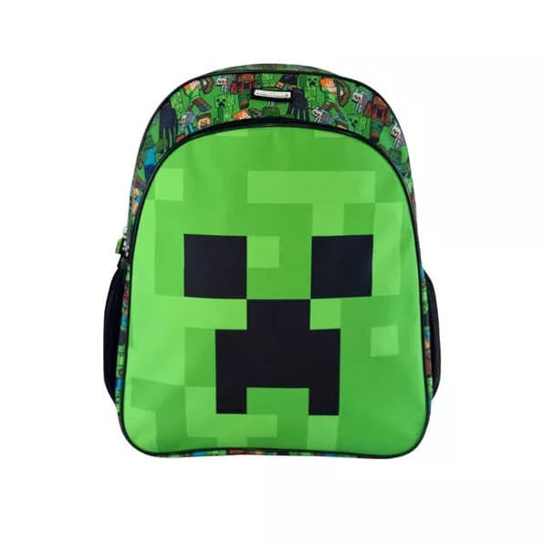 Minecraft Skoletaske 40 cm – Grøn