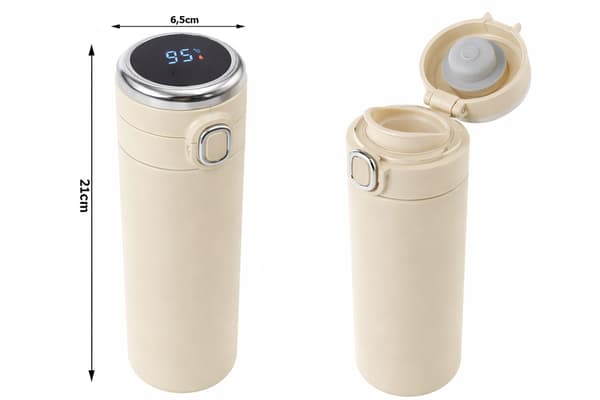 Termosmugg 400 ml med temperaturdisplay – smart termos