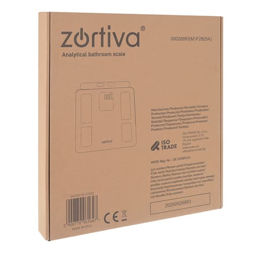Analytisk badevægt Bluetooth – ZORTIVA Smart Premium