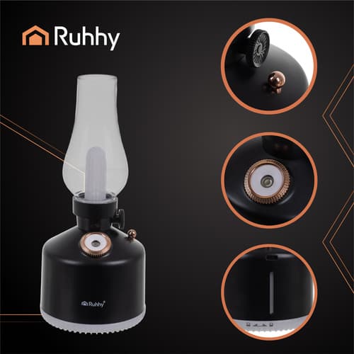USB-luftfugter og aromadiffuser – Retro-design med RGB LED