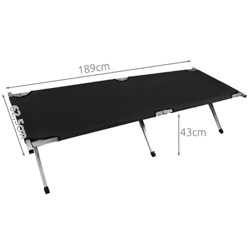 Sammenklappelig campingseng - bærbar campingseng 189 cm