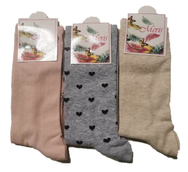 3 Par Dam Strumpor-Socks Storlek 36-40