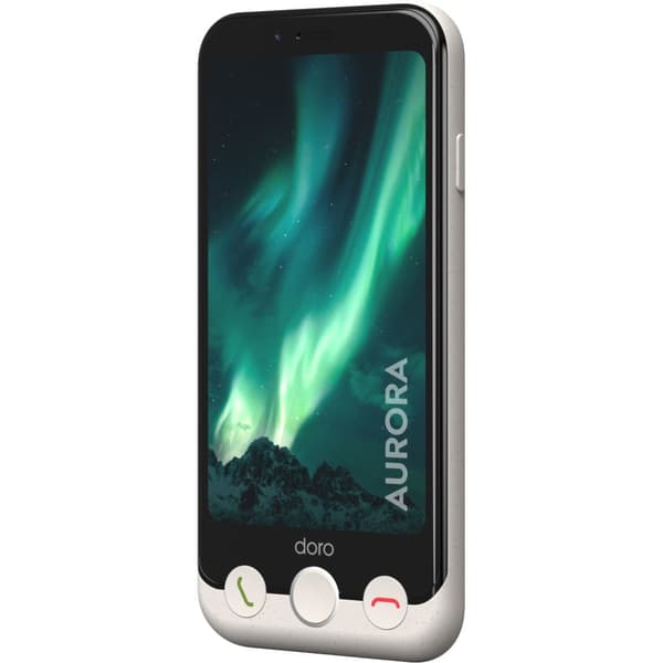 Doro Aurora A11 Smartphone, knoglehvid - A - Som ny