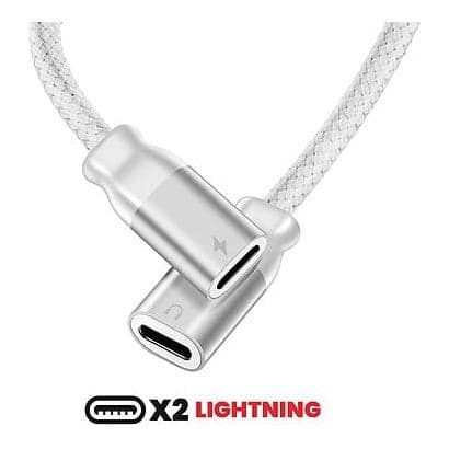 Swissten Lightning lyd- og opladningssplitteradapter - A - Som ny