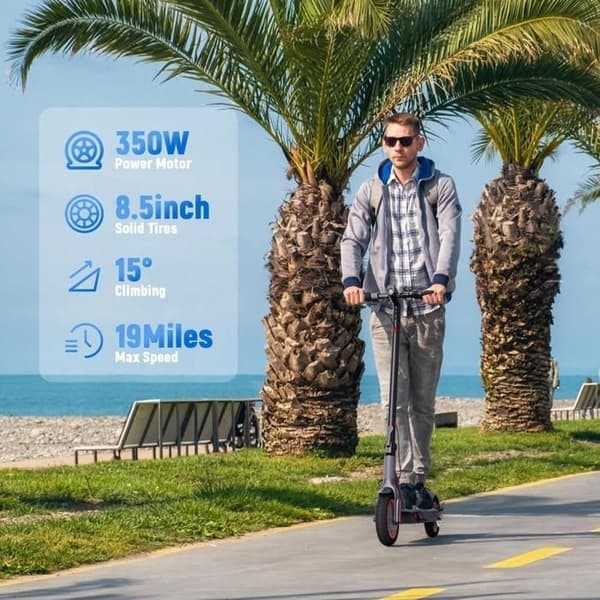 T4 Pro, Sammenklappelig El-løbehjul, Sort - A - Som ny